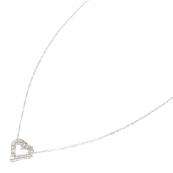 K18WG Dây chuyền kim cương hình trái tim 0.20CT - Hàng hiệu Chính hãng 861099