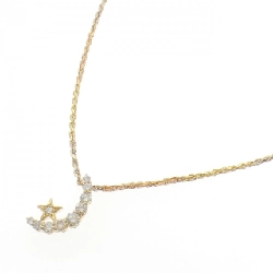 K18YG/750YG Mặt Trăng × Ngôi Sao Dây Chuyền Kim Cương 1.00CT - Hàng hiệu Chính hãng 856586