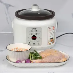 Nồi kho hầm chuyên dụng UNIE USC208 dung tích 2L, lòng nồi gốm Ceramic, hẹn giờ 24 tiếng 738338