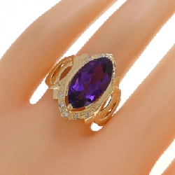 Nhẫn Amethyst K18YG 4.43CT - Hàng hiệu Authentic 849278