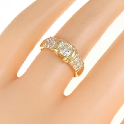 Nhẫn kim cương K18YG 0.43CT 670172