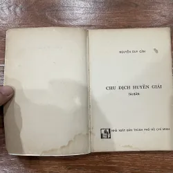 Chu dịch huyền giải - Nguyễn Duy Cần (k1) 766992