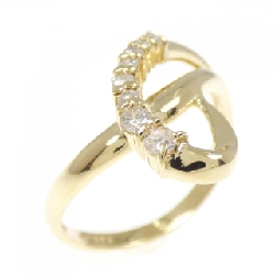 Nhẫn kim cương K18YG 0.16CT