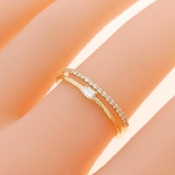 【Sản phẩm mới】Nhẫn kim cương K18YG 0.17CT 669487