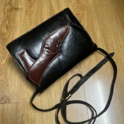 Túi nữ 25x18x7 da thật hoạ tiết 2hand 1002007