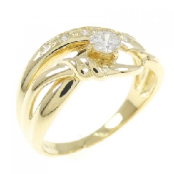 Nhẫn kim cương K18YG 0.20CT