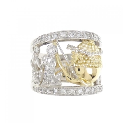 Nhẫn kim cương PT900/K18YG 0.51CT 670306