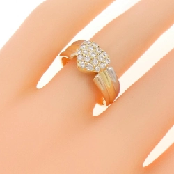 Nhẫn kim cương pavé hình trái tim K18YG/PT/K18PG 0.33CT - Hàng hiệu Authentic 854410