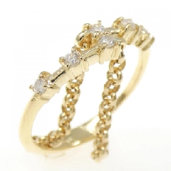 Nhẫn kim cương K18YG 0.12CT - Hàng hiệu Chính hãng