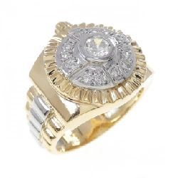 Nhẫn kim cương K18YG/PT900 0.26CT - Hàng hiệu Authentic