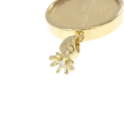 K18YG(枠) Dây chuyền đồng xu kim cương 0.01CT - Hàng hiệu Authentic 864132