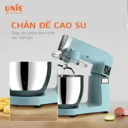 Chinh phục mọi loại bột cùng Máy nhồi bột UNIE UE-990 – 6.5L, 1800W, 10 tốc độ linh hoạt! 714167