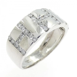 Nhẫn kim cương 750WG chữ H 0.48CT