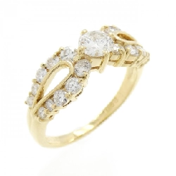 Nhẫn kim cương K18YG 0.36CT