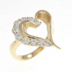 Nhẫn kim cương hình trái tim K18YG 0.50CT - Hàng hiệu Chính hãng