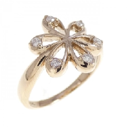 Nhẫn kim cương K18PG hoa