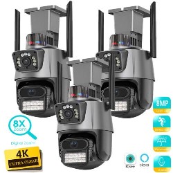 Camera wifi 2 mắt AI ngoài trời.