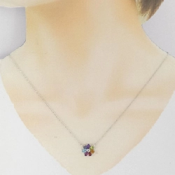 K18WG Hoa Đá Màu Dây Chuyền - Hàng hiệu Chính hãng 862417