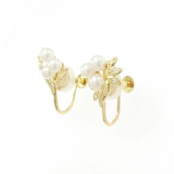 K18YG Bông tai ngọc trai Akoya - Hàng hiệu Authentic 877650