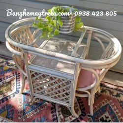 Bàn ghế mây uống trà 759436