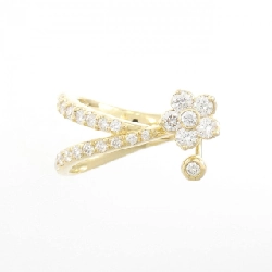 Nhẫn kim cương hoa K18YG 0.60CT 672865