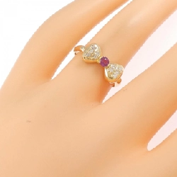 Nhẫn Ruby Ruy Băng K18YG - Hàng hiệu Chính hãng 852755