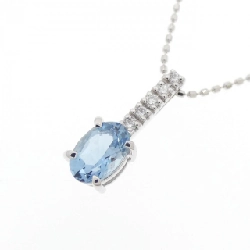 K18WG Aquamarine Necklace - Hàng hiệu Authentic 858518