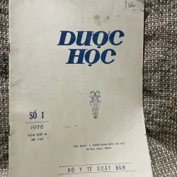Tạp chí Dược học - khổ lớn số 1.1978
