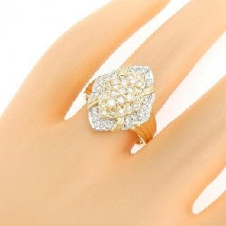 Nhẫn kim cương K18YG/PT 0.64CT - Hàng hiệu Authentic 849135