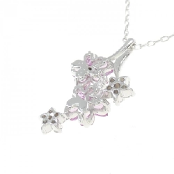 K18WG Hoa Sapphire Dây chuyền 1.10CT - Hàng hiệu Chính hãng 860729