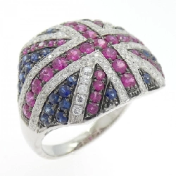 Nhẫn đá màu K18WG/K18BG