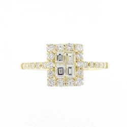 【Sản phẩm mới】Nhẫn kim cương K18YG 0.50CT 671277