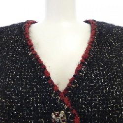 【Khuyến mãi】Áo khoác không cổ CHANEL 640634