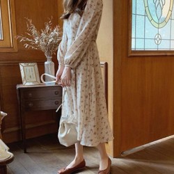 Váy đầm hoa maxi tiểu thư ulzzang freesize 83959