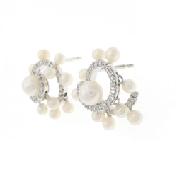 Ponte Vecchio Bông tai Ngọc trai nước ngọt - Hàng hiệu Chính hãng 845062