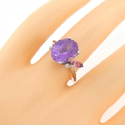Nhẫn Amethyst K18WG 3.00CT - Hàng hiệu Chính hãng 849061