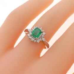 Nhẫn Emerald PT900 0.78CT - Hàng hiệu Chính hãng 852832
