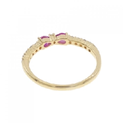 Nhẫn ruby hình ruy băng K18YG 0.31CT - Hàng hiệu chính hãng 850422