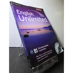 English Unlimited B1 Pre-intermediate Coursebook CAMBRIDGE mới 80% bẩn nhẹ note viết xanh kèm CD Adrian Doff HPB3107 HỌC NGOẠI NGỮ 193703