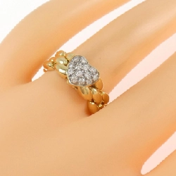 Nhẫn kim cương hình trái tim K18YG/K18WG - Hàng hiệu Authentic 847526