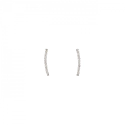 K18WG Bông tai kim cương 0.10CT - Hàng hiệu Chính hãng