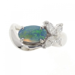 Nhẫn hoa opal đen PT900 0.499CT - Hàng hiệu Authentic 854243