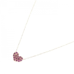 K10YG 2WAY Heart Ruby Necklace - Hàng hiệu Authentic 861098