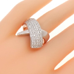 Nhẫn kim cương 750WG Pavé 0.97CT 666326
