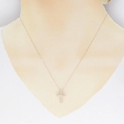 K18PG Dây chuyền kim cương hình thánh giá 0.20CT - Hàng hiệu Chính hãng 863221