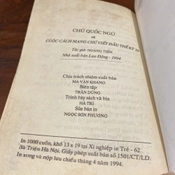 CHỮ QUỐC NGỮ VÀ CUỘC CÁCH MẠNG CHỮ VIẾT ĐẦU THẾ KỶ 20, QUYỂN I (XB 1994) 505540