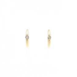 K18YG Bông tai kim cương 0.08CT - Hàng hiệu Chính hãng