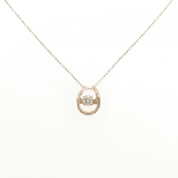 K18PG Dây chuyền kim cương 0.10CT - Hàng hiệu Chính hãng