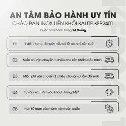 Chảo rán inox liền khối cao cấp KALITE KFP2401 795663
