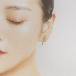 K18YG Bông tai kim cương 0.17CT một bên - Hàng hiệu Chính hãng 866002